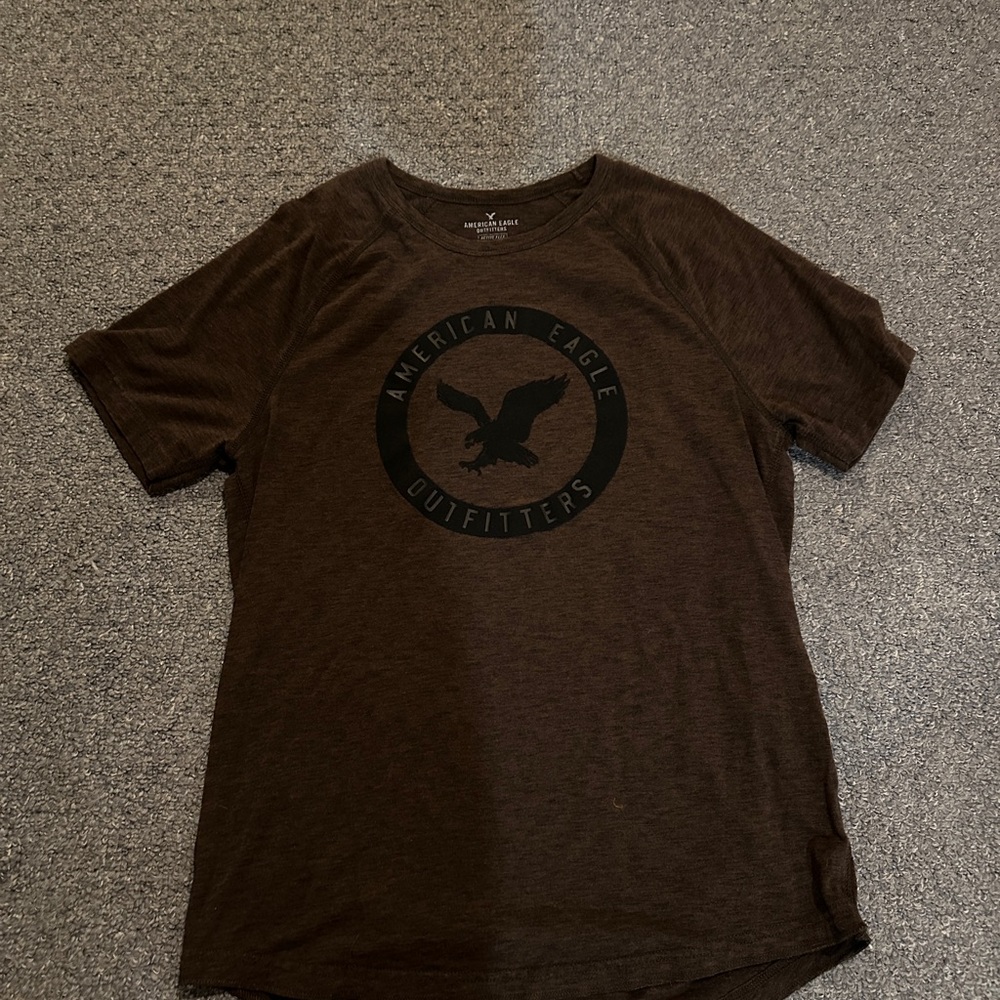 American Eagle Outfitters Dark Brown Graphic Tee